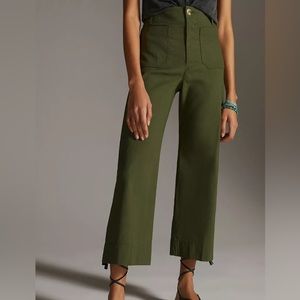 Anthropologie Maeve Collette green pants color Holly size 31